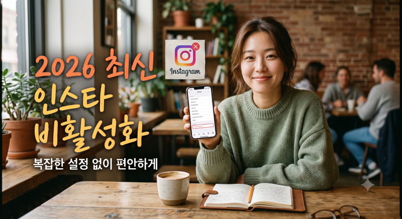2026 최신 인스타 비활성화 방법 & 해제 복구까지 총정리 (DM, 팔로워 삭제될까?)