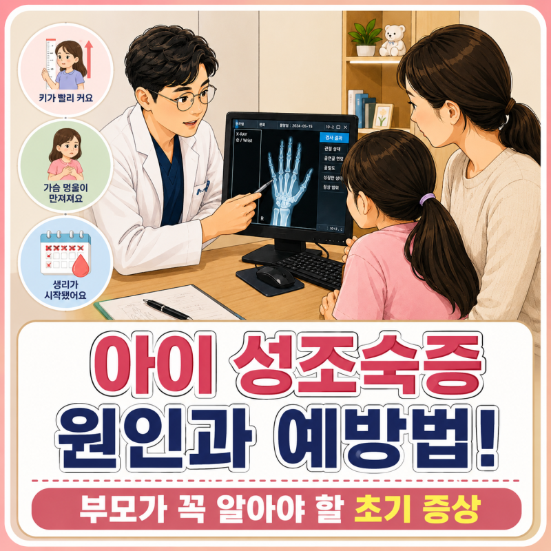 아이 성조숙증 원인과 예방법! 부모가 꼭 알아야 할 초기 증상
