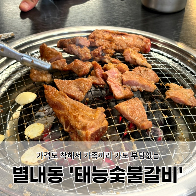 별내 맛집 추천, 가성비 좋은 돼지갈비 맛집 별내 고기집 ‘태능숯불갈비’ 가족외식으로 딱....