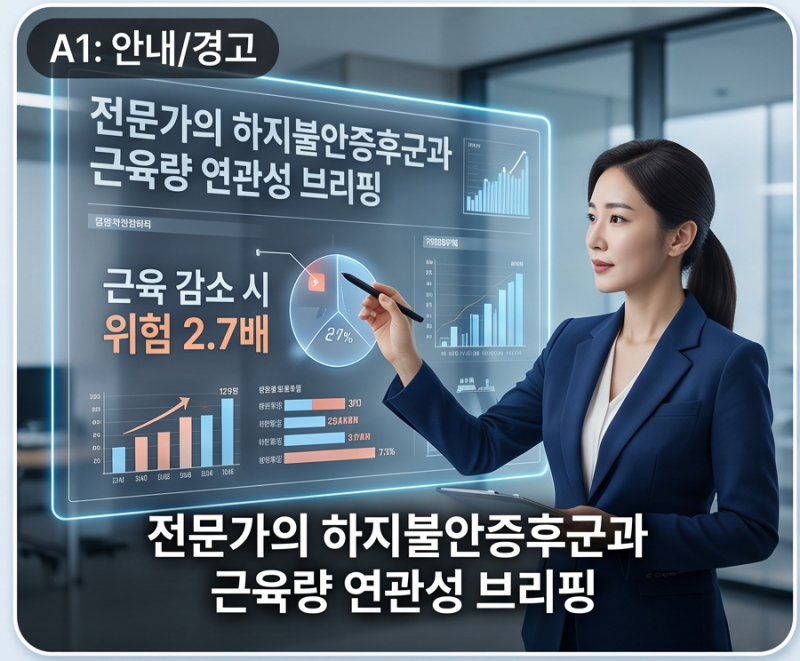 밤마다 다리 저린 하지불안증후군 원인! 근육량 키우면 위험 2.7배 뚝