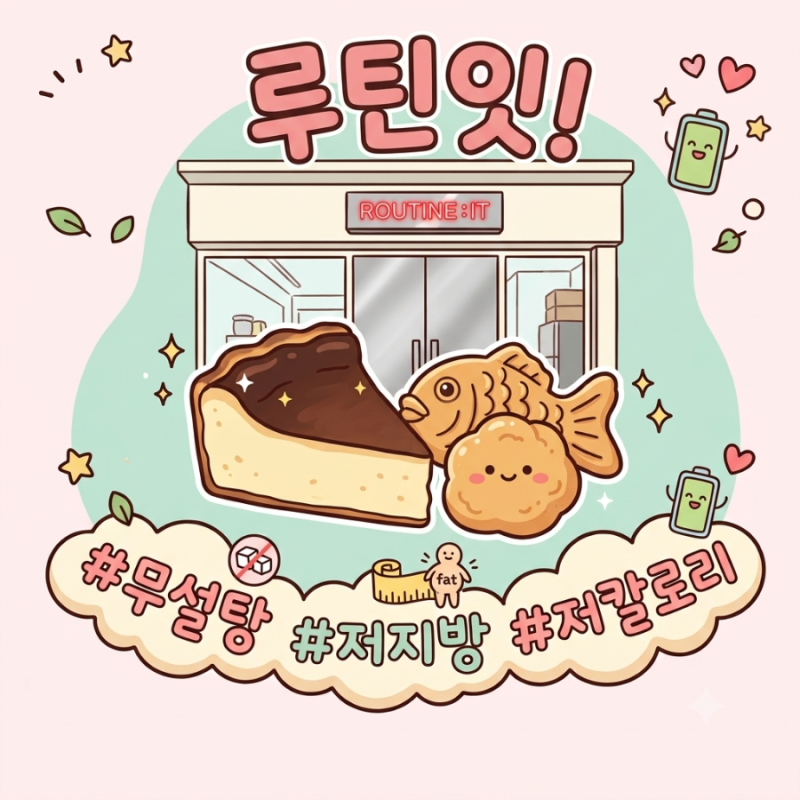 [압구정역] '루틴잇' 무설탕 바스크 치즈케이크, 다이어터 취향저격 카페, 배달포장 다 가능~ ....