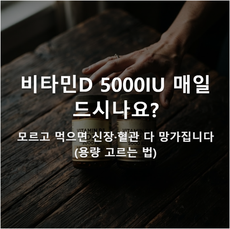 비타민D 2000IU 5000IU 차이, 무조건 고함량이 좋을까? (ft. 부작용 주의)