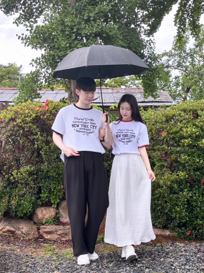 커플룩 추천 휴양지 츄리닝룩 제주도 바캉스룩 해외 여름 휴가룩 촌스럽지 않은 빈티지 뉴욕....