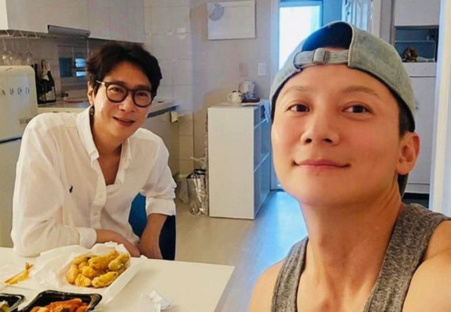 오랜만에 둘이 만난 젝스키스 이재진·고지용