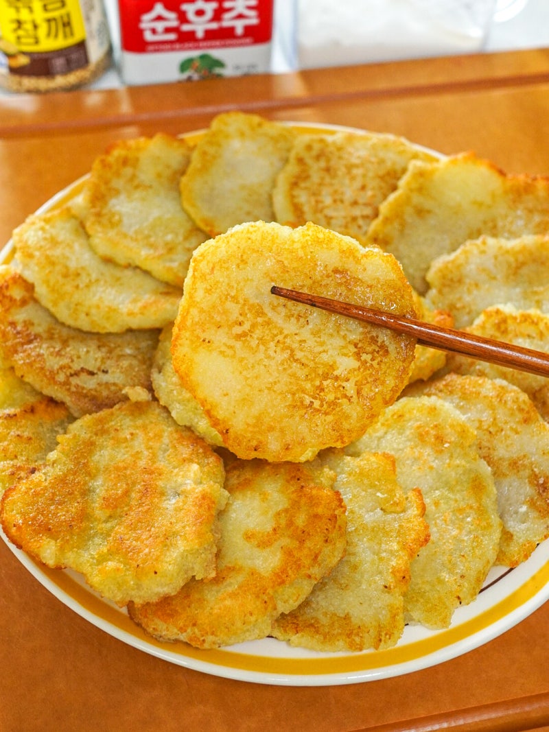 강판 필요없는 쫀득 감자전 만들기_다지기로 만든 바삭쫀득 감자전 레시피/감자요리