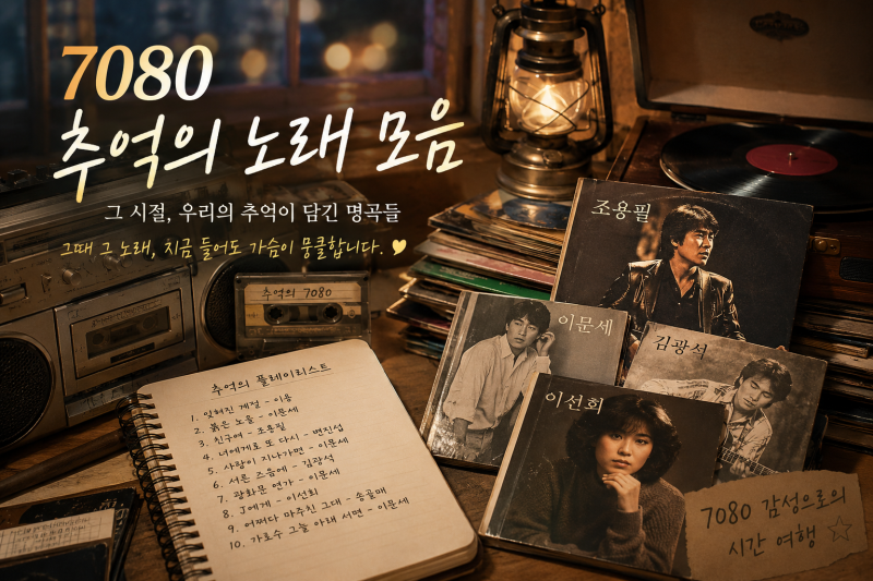 7080추억의노래제목 모음 리스트 가수명단