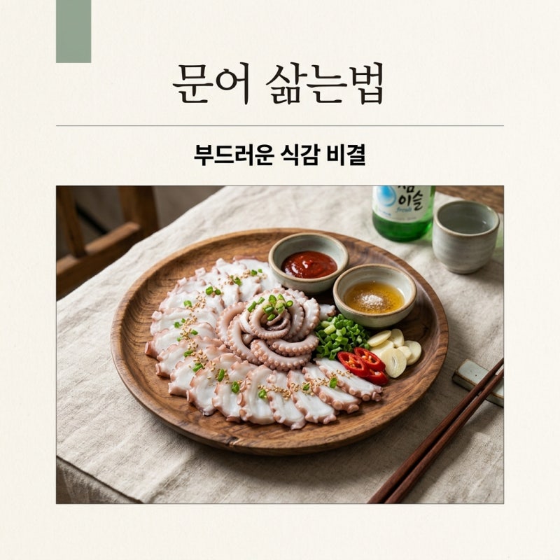 문어 삶는법, 질기지 않고 부드럽게 삶는 시간과 손질법 총정리