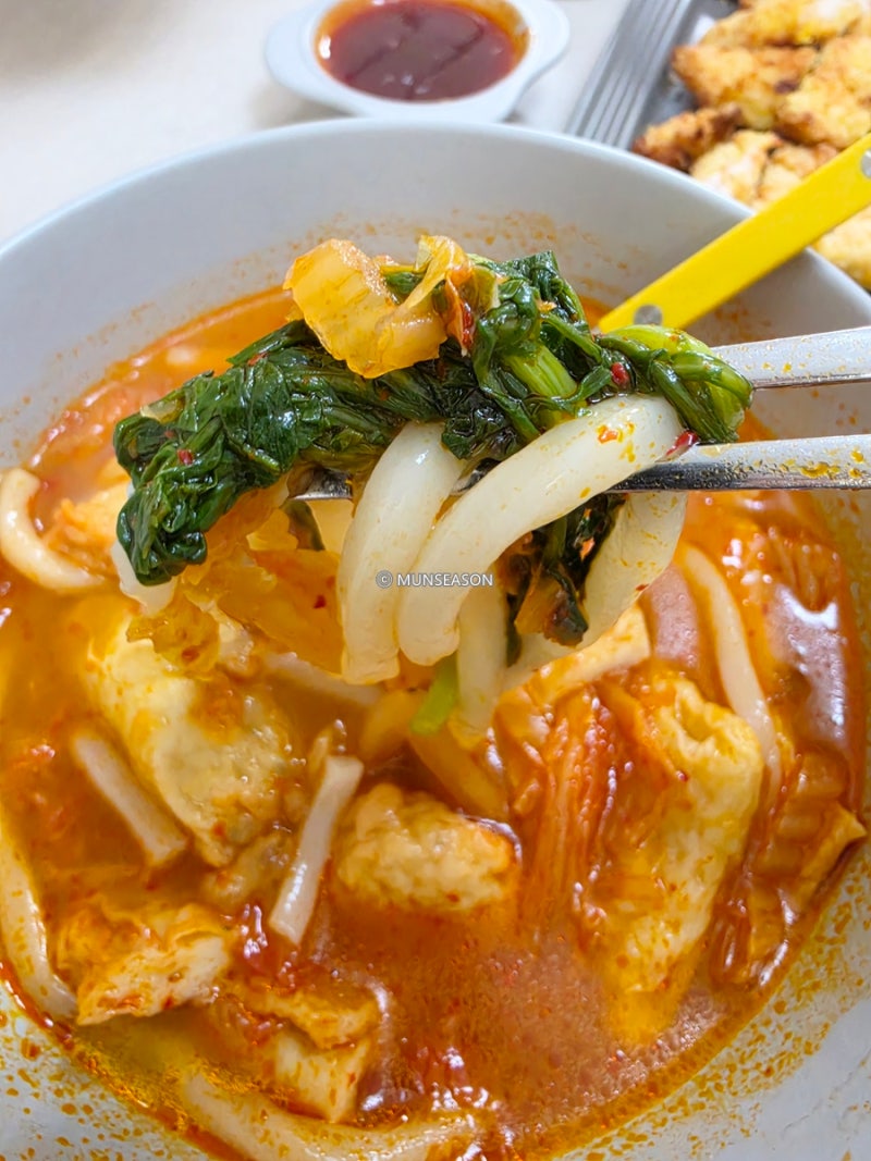 코스트코 삼진어묵 김치어묵우동 맛있게 먹는 법, 쑥갓 꼭 넣어보세요