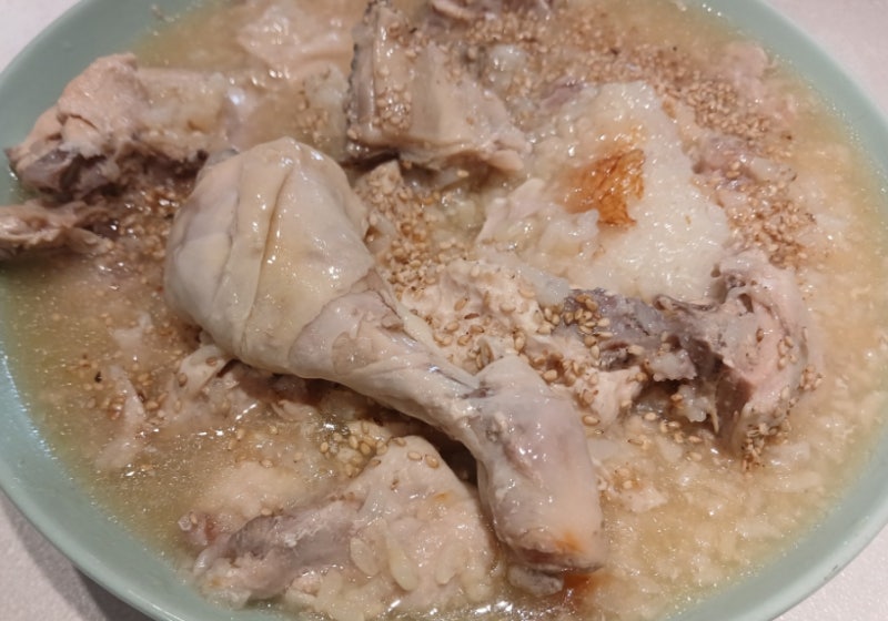 누룽지백숙 전기밥솥 쿠쿠레시피 80분 만능찜 모드로 쉽게 하기 간단 백숙 만들기