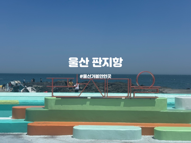 울산 가볼만한곳 물놀이에 취사까지 완벽한 울산 판지항