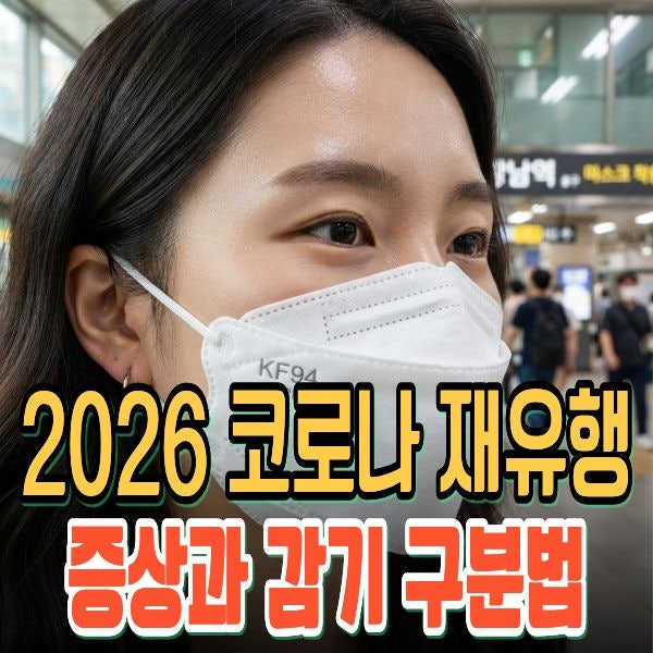 2026 <b>코로나</b> 재유행 대표 증상과 감기 구분법