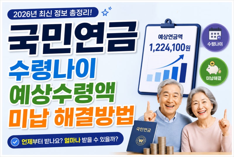 국민연금 수령나이 예상수령액 미납