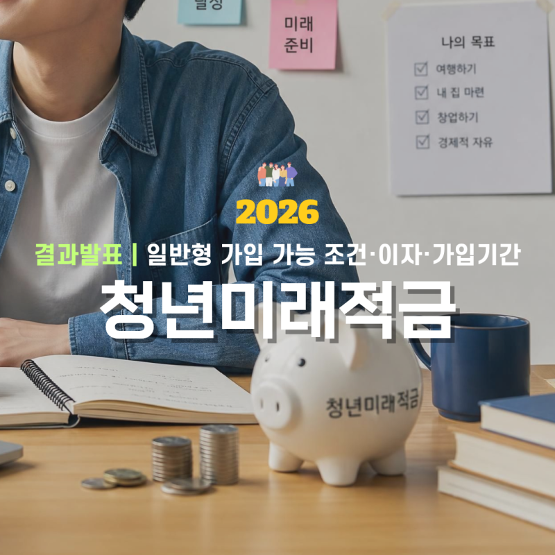 청년미래적금 결과 발표, 일반형 가입 가능｜조건·이자·국민은행 가입기간
