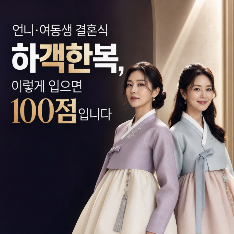 언니·여동생 결혼식 하객한복, 이렇게 입으면 100점입니다