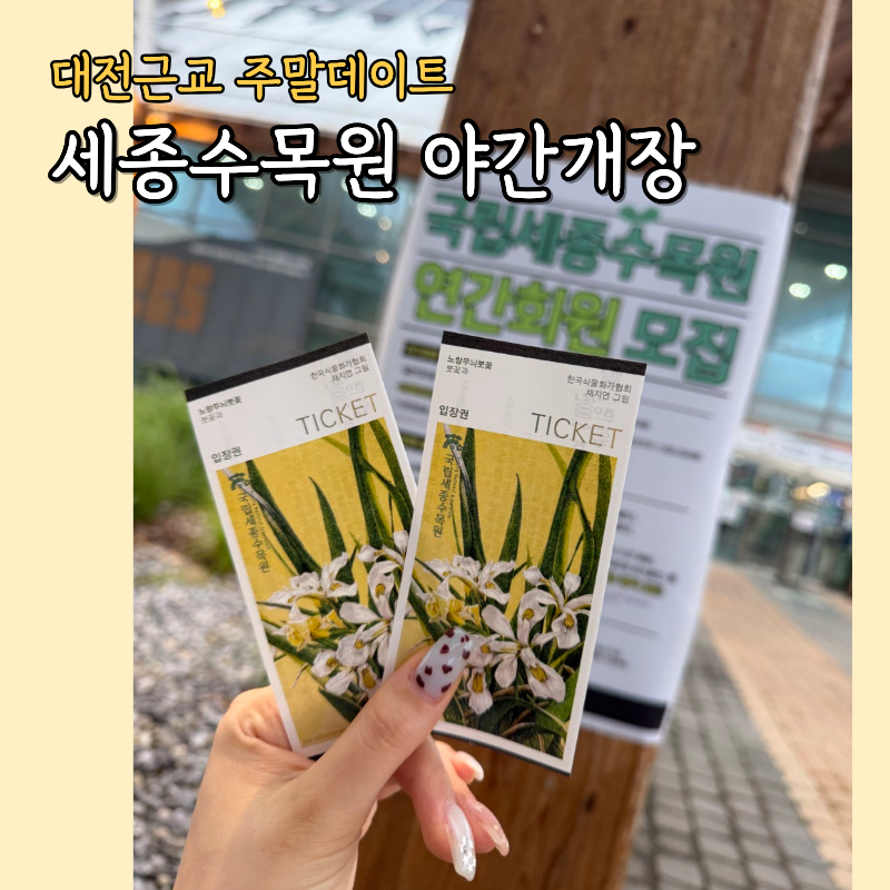 국립세종수목원 야간개장 마티스전시 주말데이트 예약방법과 후기