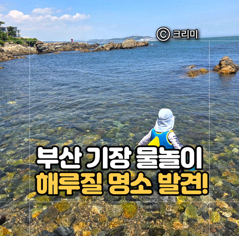 부산 아이와 나들이 | 기장 신평소공원 물놀이 해루질 스팟 준비물, 주차 꿀팁 총정리