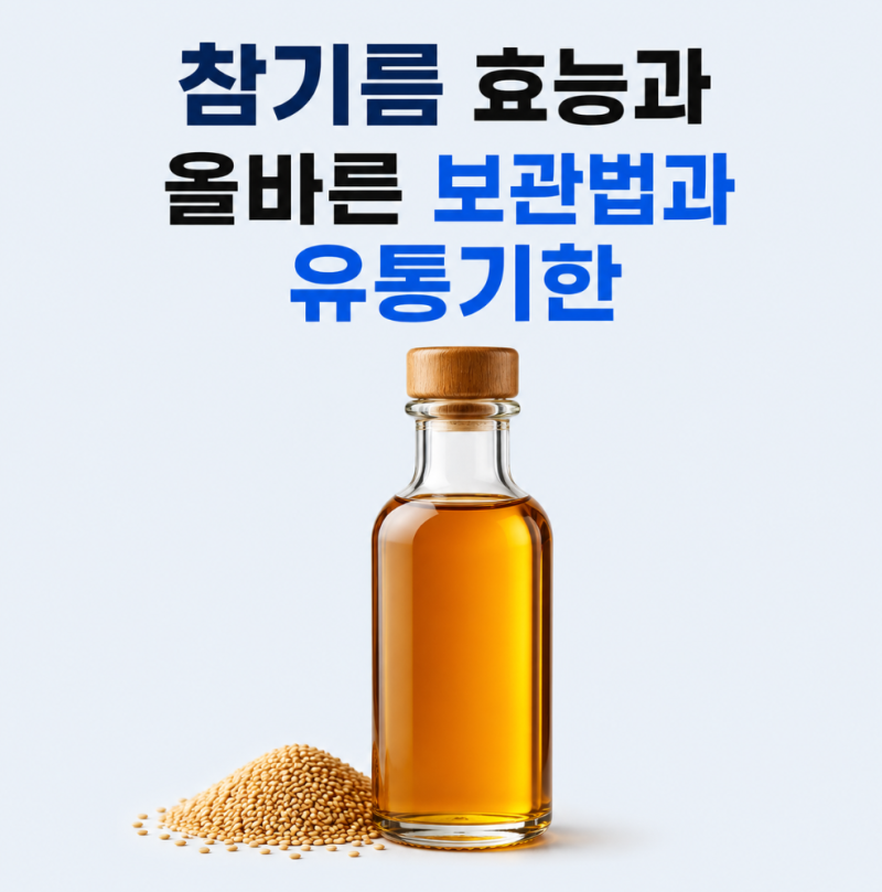 냉장고에 넣어야 할까? 참기름 올바른 보관법과 유통기한