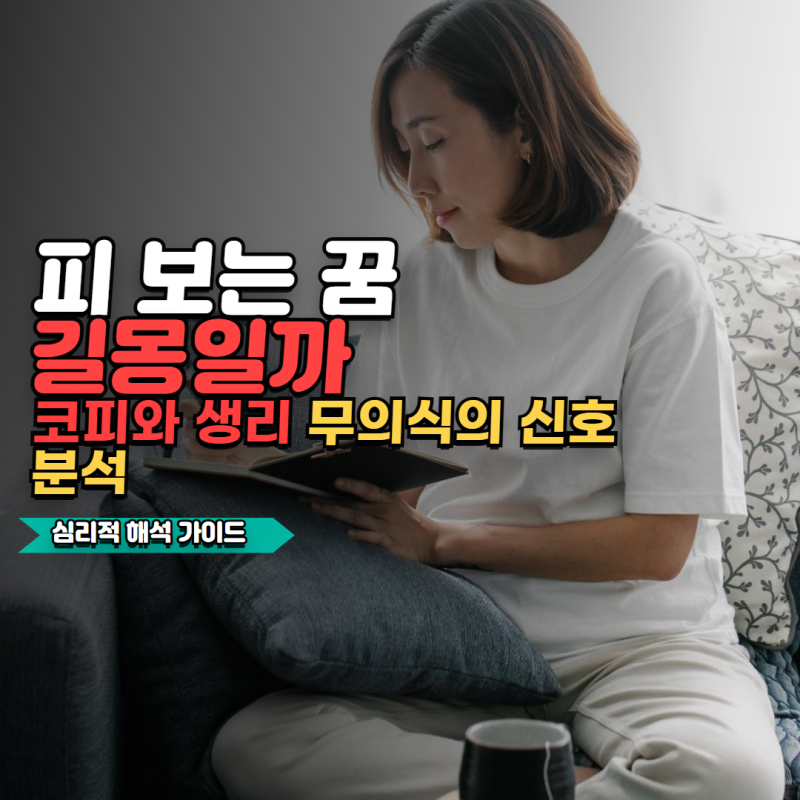 피 보는 꿈해몽 코피와 생리 꿈 해석, 길몽인지 확인하는 법