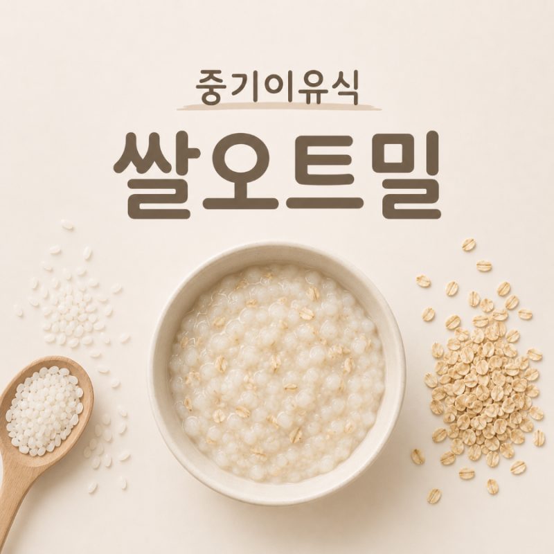 [중기이유식] 냄비로 쌀오트밀 만들기