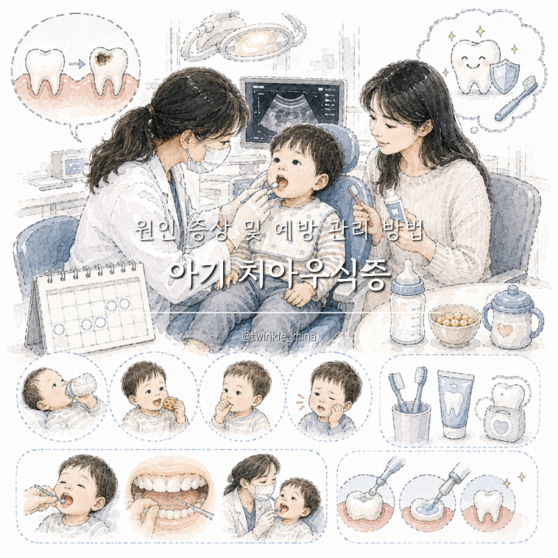 아기 치아우식증 원인 유아 충치 증상 및 예방 관리 방법 알아보기