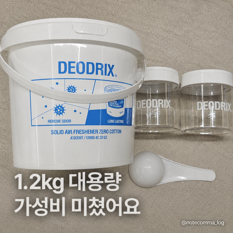 에이센트 데오드릭스 메가팩 1.2kg 후기, 화장실 신발장 탈취제 오래 쓰려면 이거네요