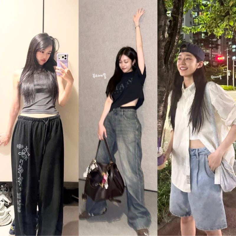 "잘생김과 예쁨이 동시에?" 노윤서가 이대 다니던 시절 완성했다는 꾸안꾸 여친룩 사복공식