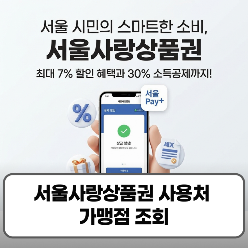 서울사랑상품권 구매혜택 사용처 가맹점 조회 및 서울페이 설치 5% 할인 팁