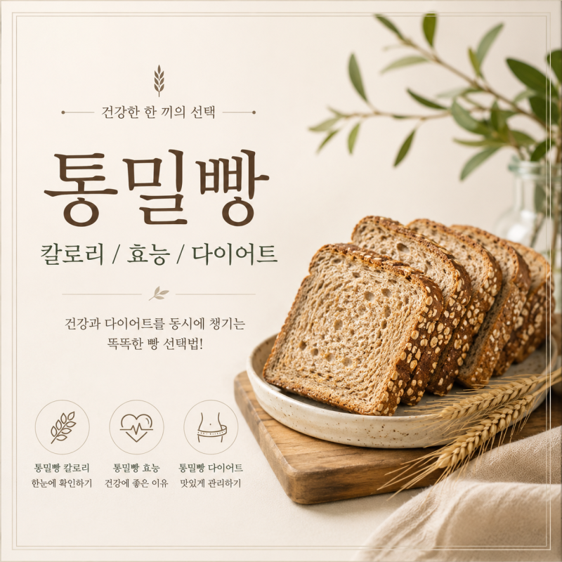 통밀빵 칼로리, 다이어트에 좋을까? 통밀빵 효능부터 통밀빵 다이어트까지