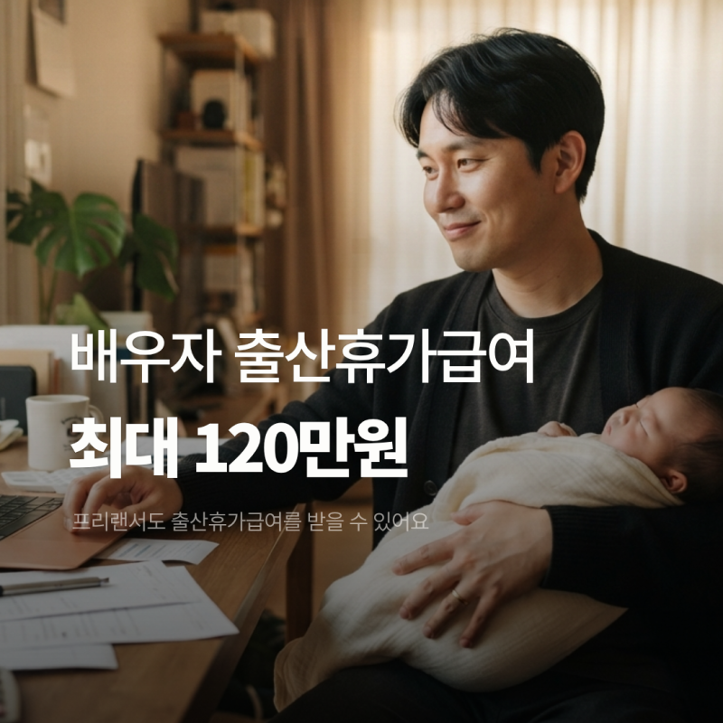서울 몽땅정보통 2026년 최대 120만 원! 1인 자영업자 등 배우자 출산휴가급여 (프리랜서 지원 ....
