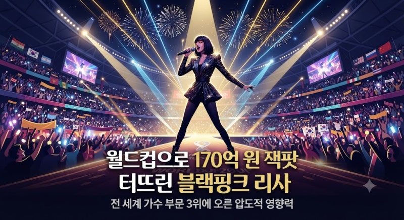 How Did BLACKPINK Lisa Hit a 17 Billion Won Jackpot with the 2026 North American World Cup?
