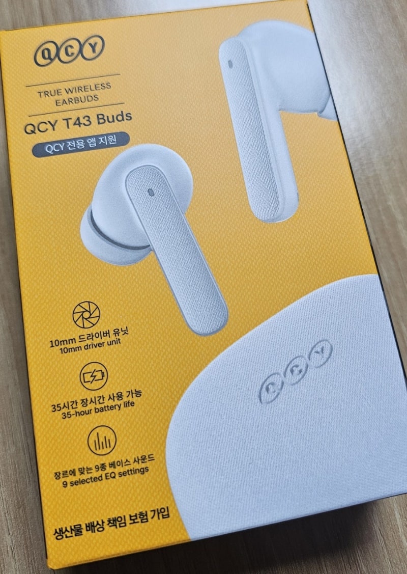 QCY T43 buds 블루투스 이어폰