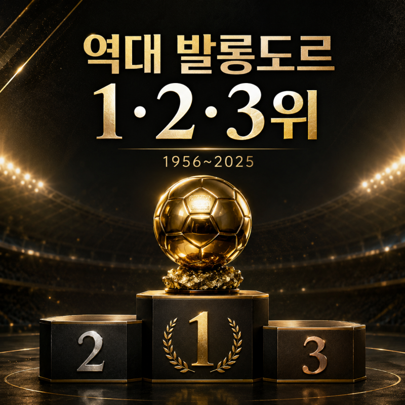 역대 발롱도르 통산 1위·2위·3위 수상 기록 및 순위 / 완벽정리