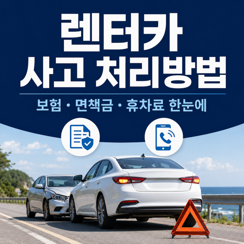 렌터카 사고 수리비 폭탄 피하는 법｜면책금과 휴차료 확인하기