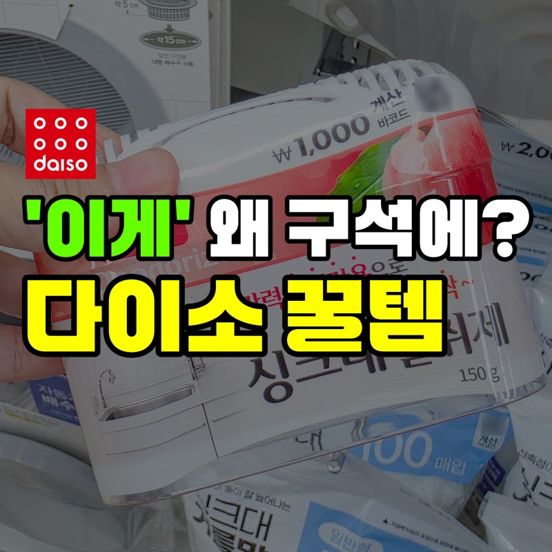 '이게' 왜 여기 숨어있죠? 구석에서 찾은 다이소 리빙 꿀템 3