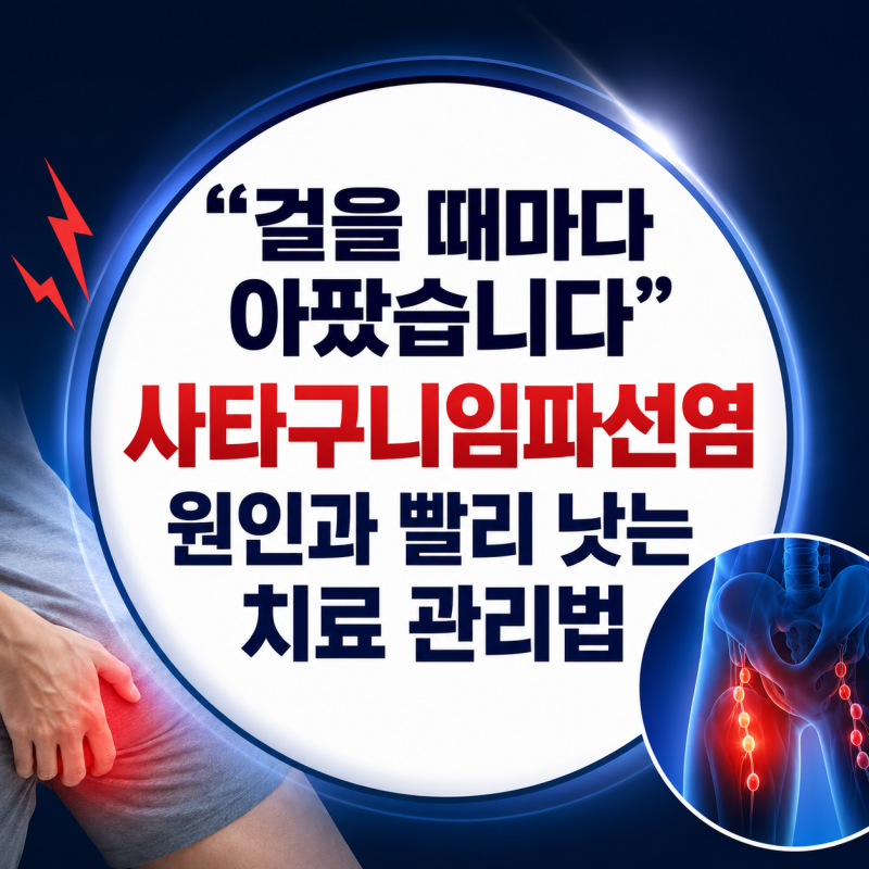 "걸을 때마다 아팠습니다" 사타구니임파선염 원인과 빨리 낫는 치료 관리법