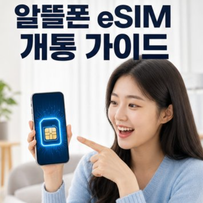 알뜰폰 eSIM 개통 방법 아이폰 갤럭시 지원 모델 확인