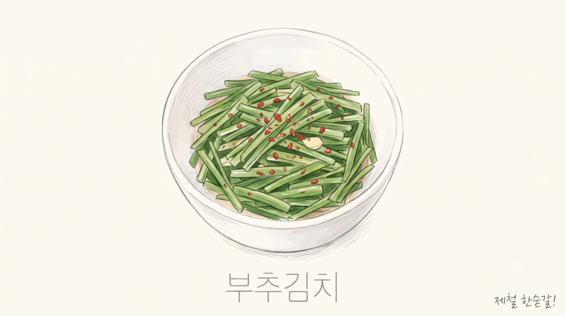 부추김치 담그는 법, 가늘고 연한 부추로 만드는 소량 가정식 레시피