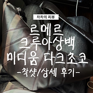 르메르 크루아상백 미디움 다크초코 후기 | 판교 현대백화점 오픈런, 스몰미듐 사이즈 비교, ....