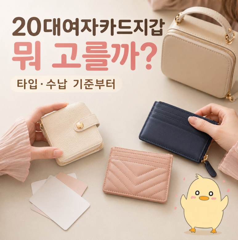 20대여자카드지갑, 뭘 기준으로 골라야 후회 없을까 (타입,가격대,주의점 정리)