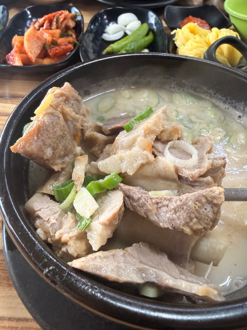 통영 불멸의이순신국밥, 이순신 국밥 돼지국밥 둘다 먹어본 솔직후기 등갈비가 들어간 국밥....