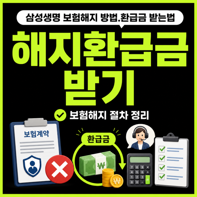 삼성생명 보험해지 환급방법이 궁금해 환급금 계산과 고객센터 절차를 살펴봤어요