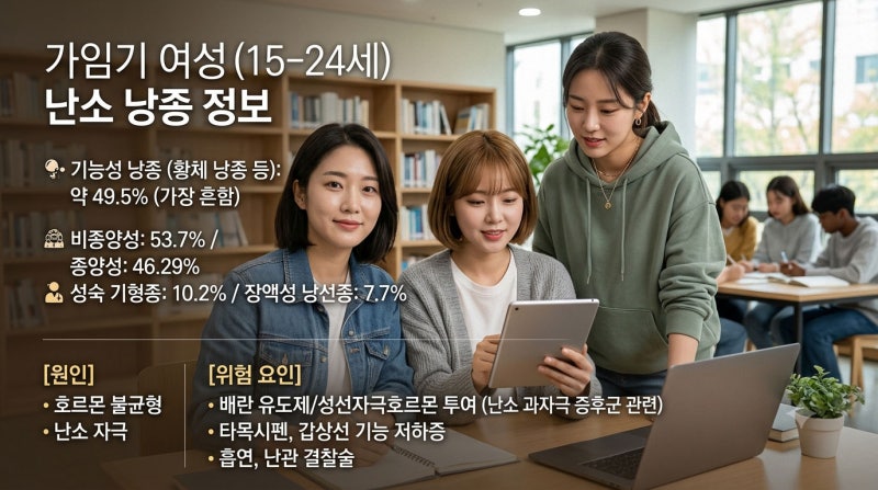 난소 물혹, 난소낭종 원인, 종류, 통증 실제 증상