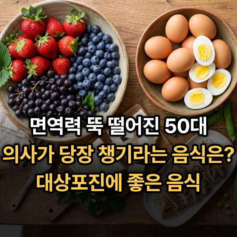대상포진에 좋은 음식 추천 "면역력 뚝 떨어진 50대, 의사가 당장 챙기라는 음식은?"