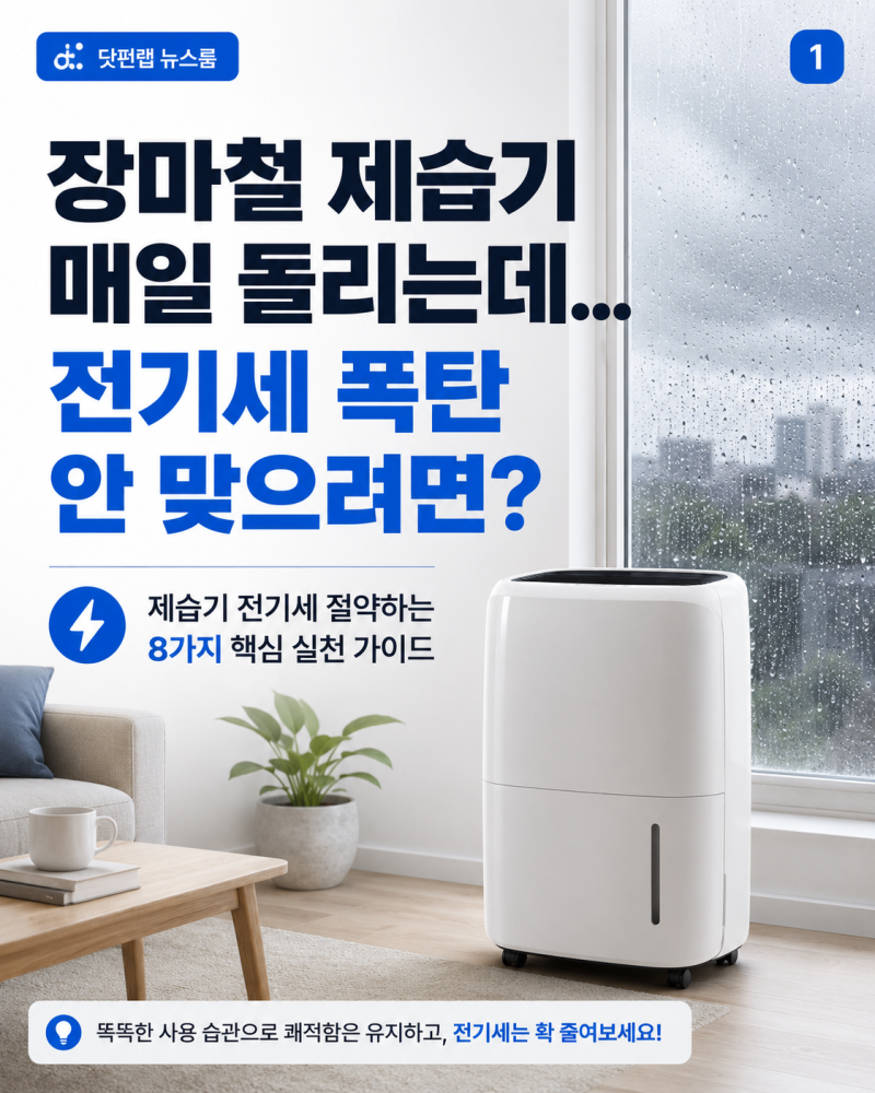 제습기 전기세 폭탄 피하는 8가지 실천 가이드