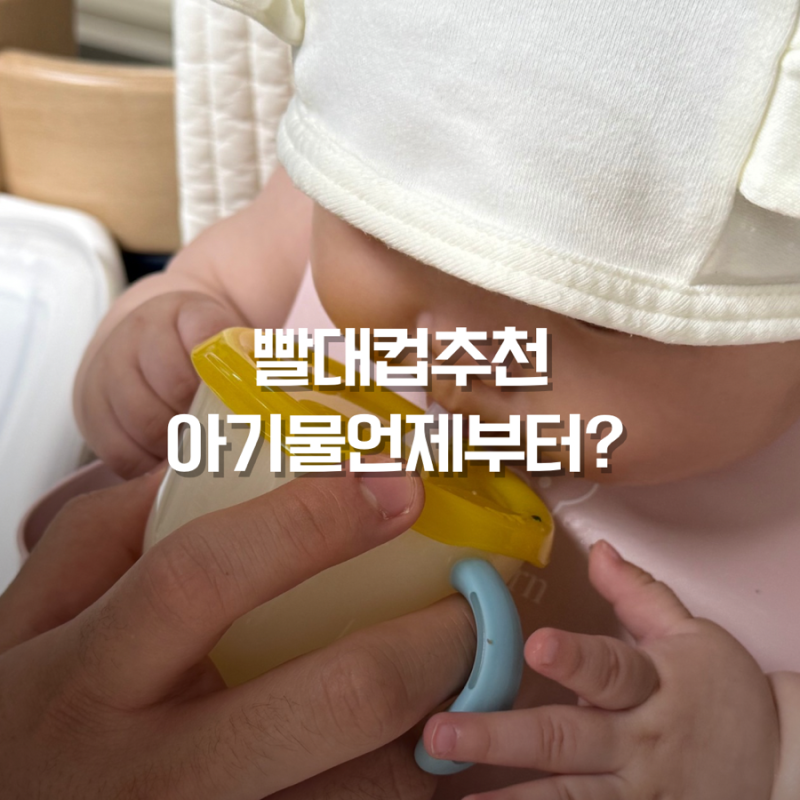 릿첼 첫걸음컵 빨대컵추천 아기물언제부터?