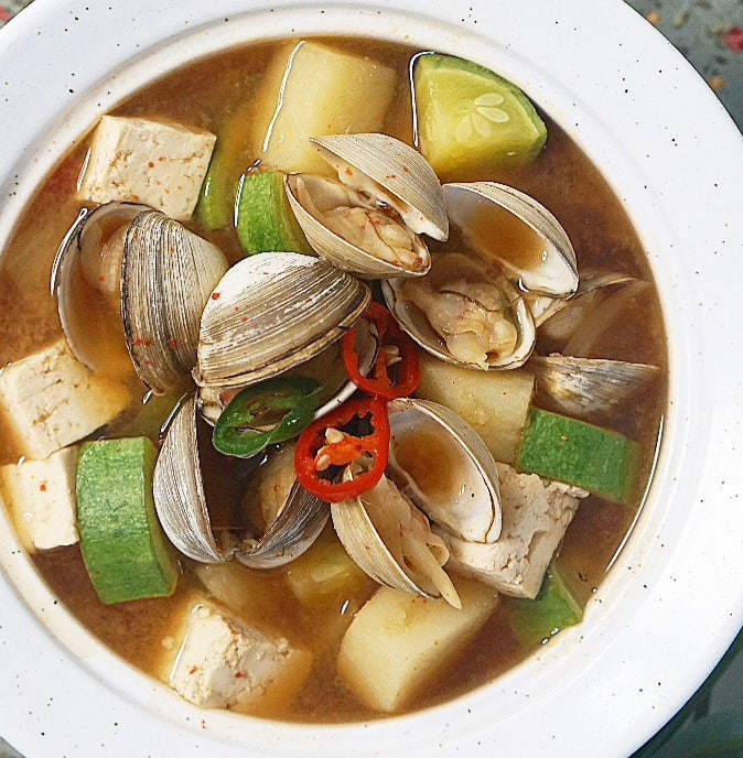 동죽 된장찌개 레시피 제철 식재료로 구수한 된장찌개 끓이는법