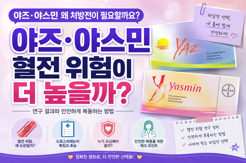 야즈 피임약은 왜 처방전이 필요할까? #여의도산부인과