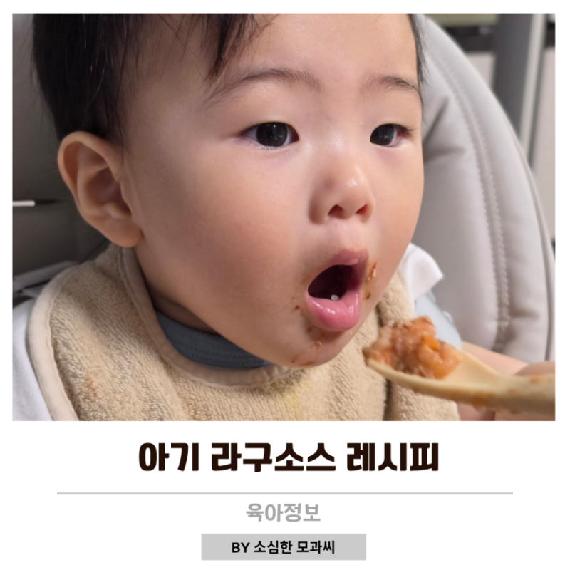 아기 라구소스 레시피 이유식 만들기 11개월아기 돌아기 유아식