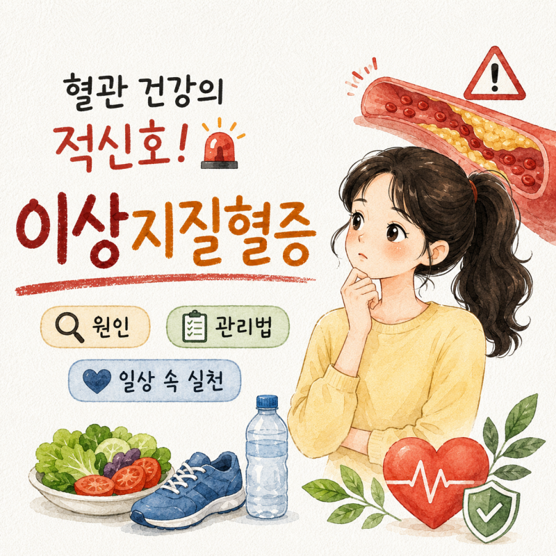 혈관 건강의 적신호, 이상지질혈증의 원인과 올바른 일상 속 관리 방법