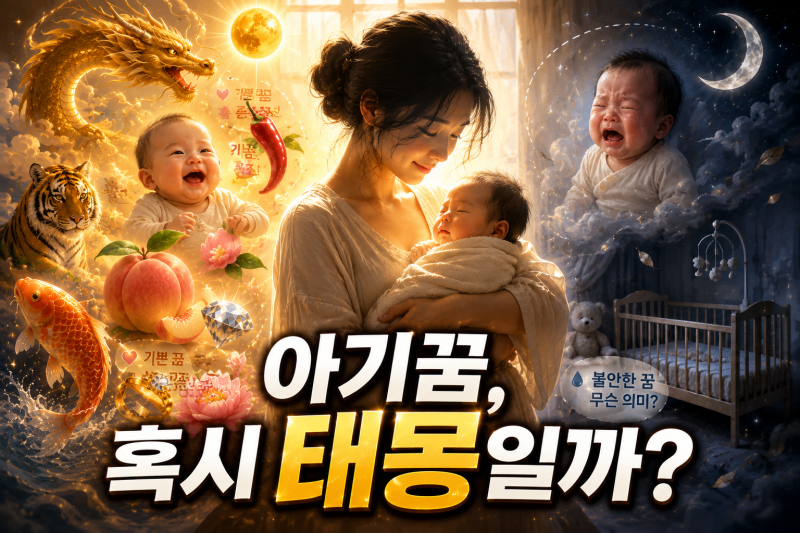 아기꿈 해몽 50가지｜아기를 안는 꿈·우는 아기·아기를 잃어버리는 꿈